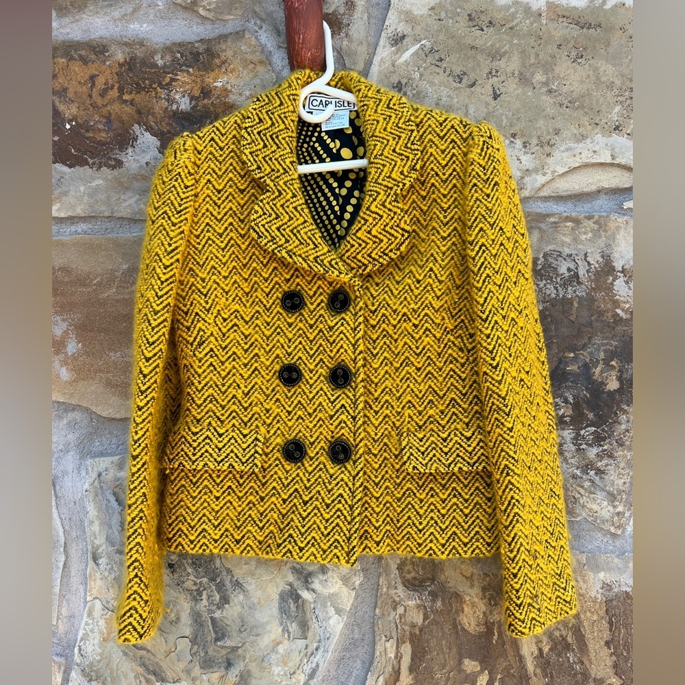 Carlisle Yellow and Black Blazer